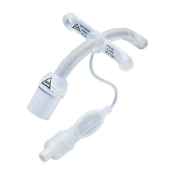 Smiths Bivona FlexTend Plus TTS Pediatric with V Neck Flange Tracheostomy Tube - Image 1
