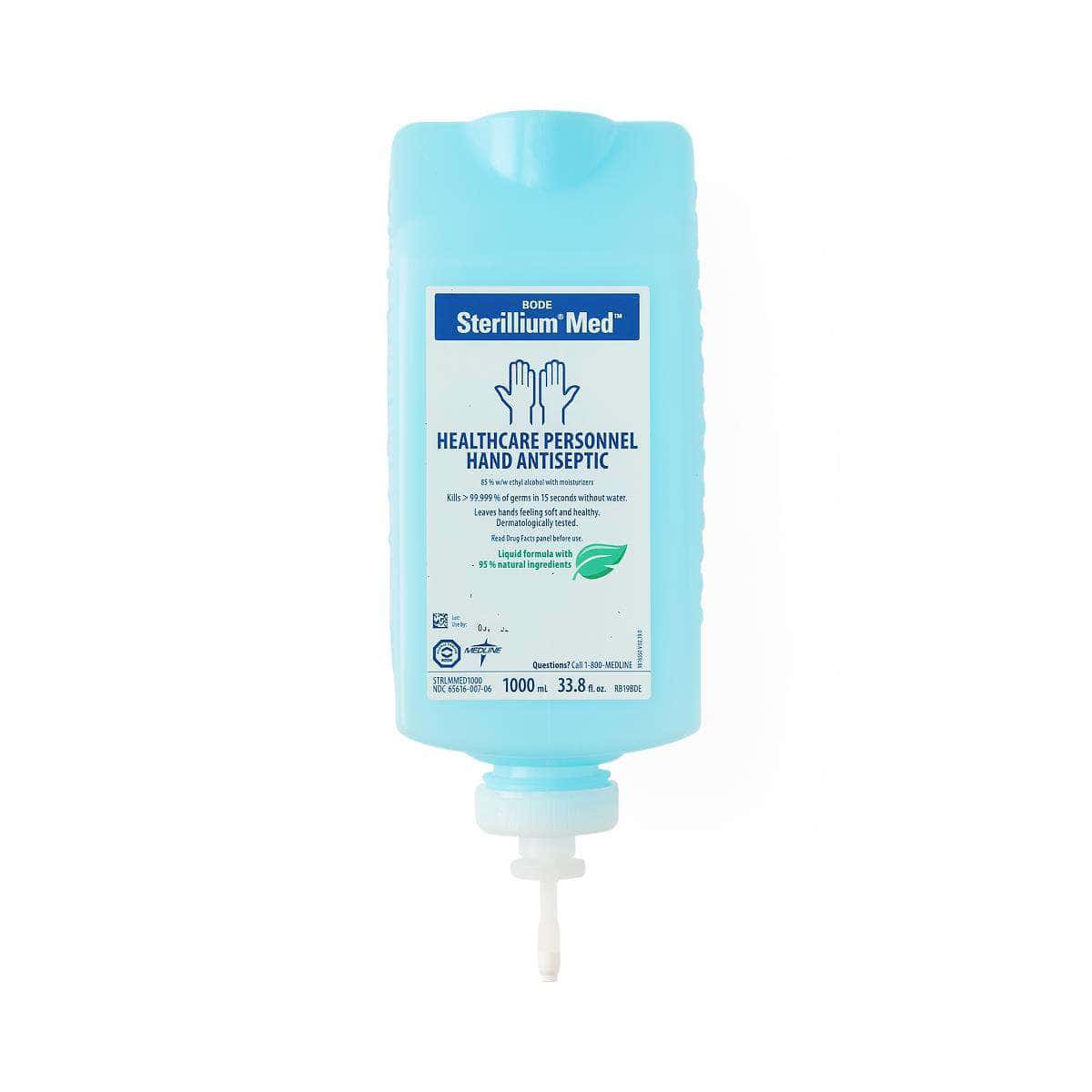 Medline Sterillium Med Liquid Sanitizer, 1, 000 mL - Case of 8 - Image 1
