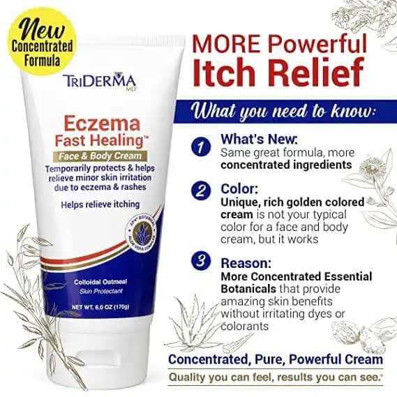 Triderma Eczema Fast Healing Face & Body Cream, 6 oz - Image 3