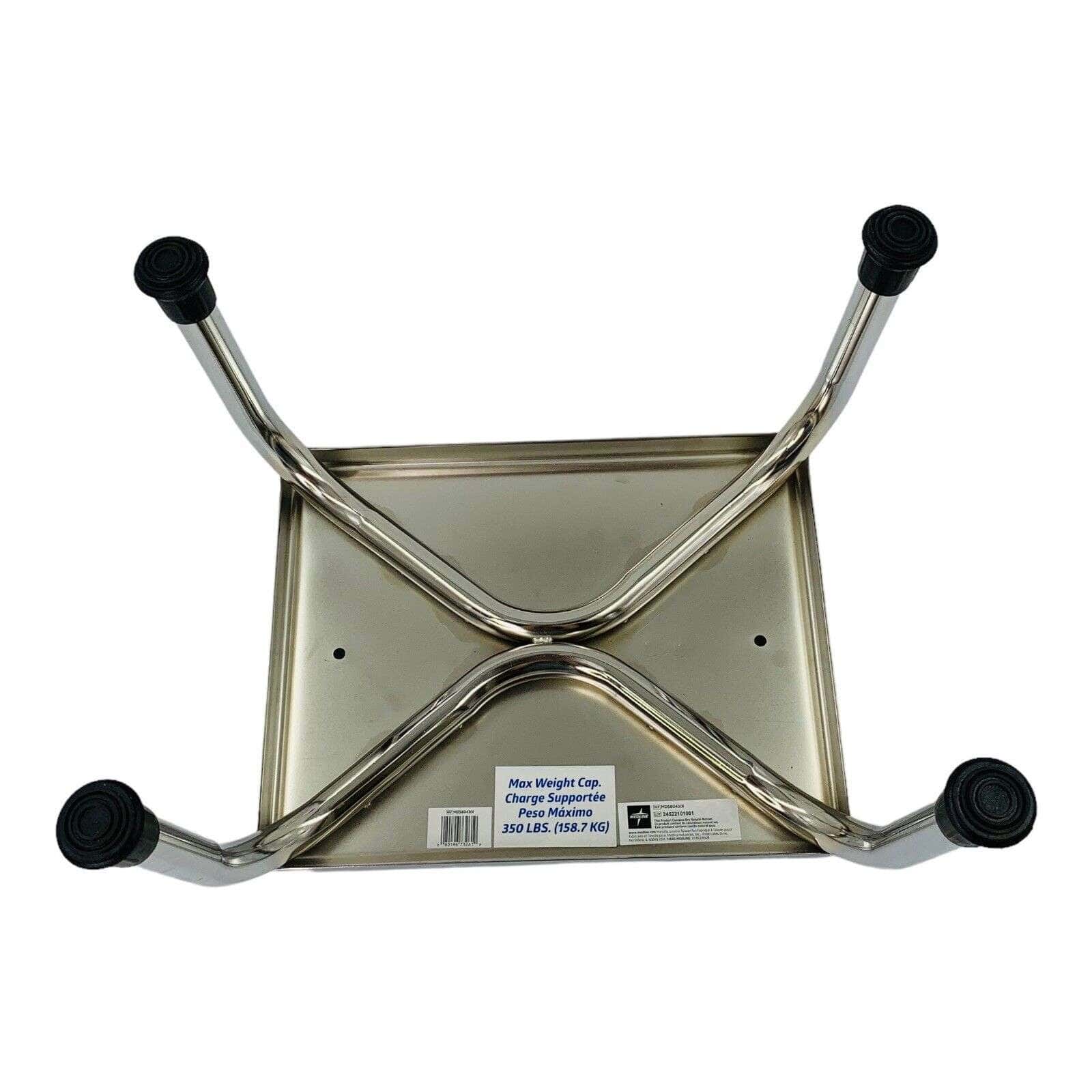 Medline Chrome Footstools with Rubber Mat - Image 3