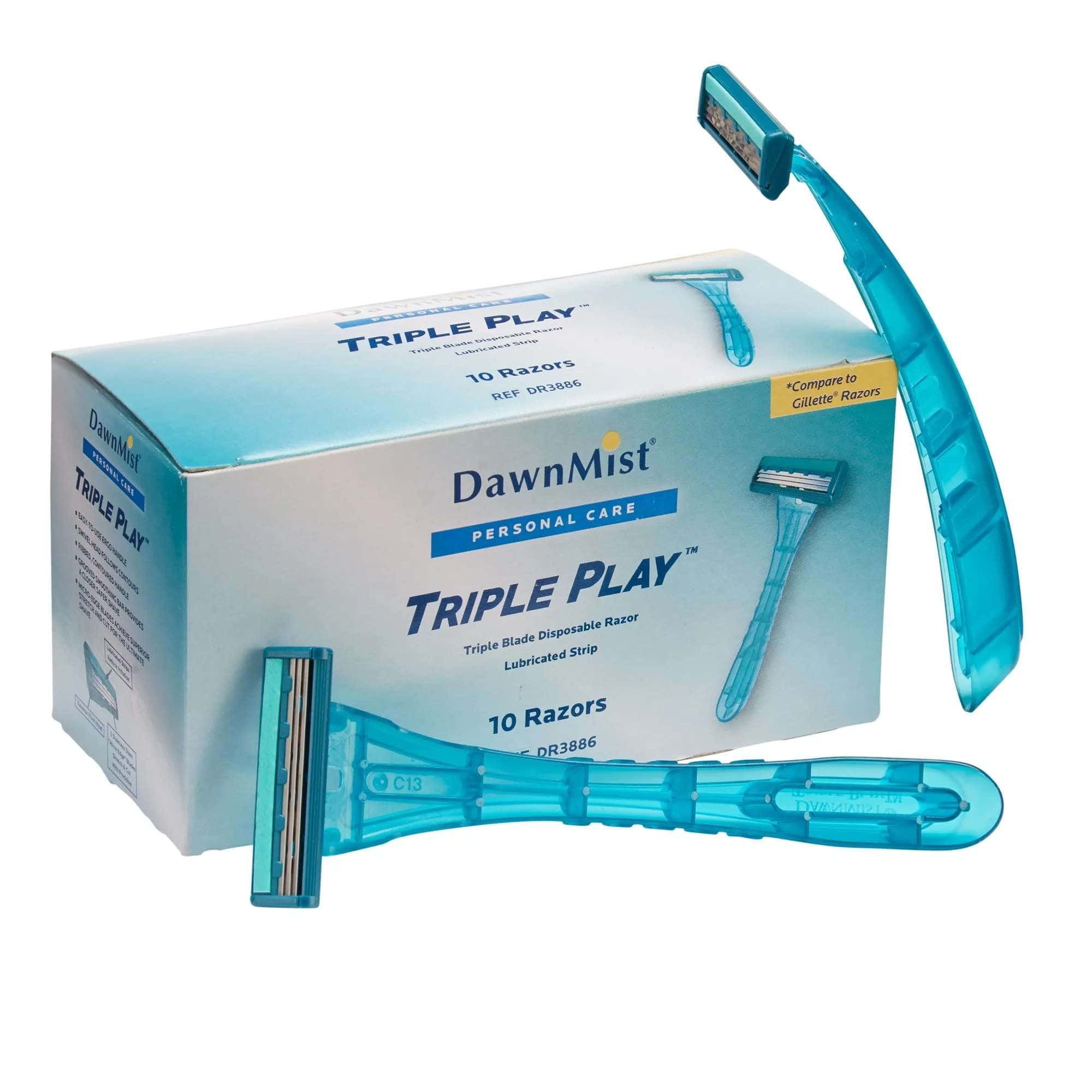 DawnMist Triple Play Razor, Teal - Image 1