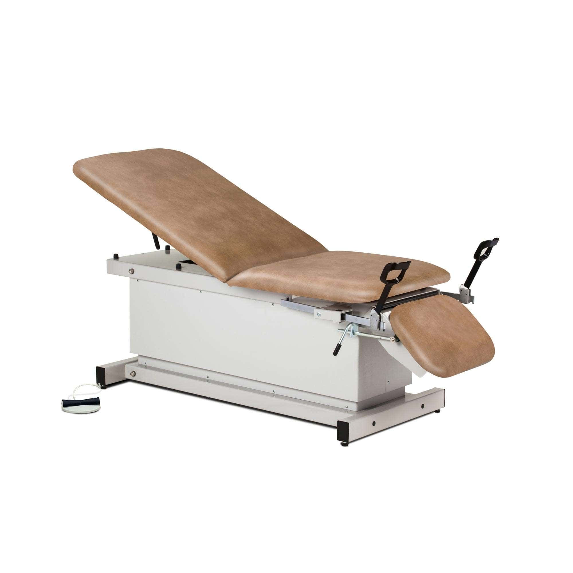 Clinton shrouded, power table with stirrups, adjustable backrest and footrest - Image 4