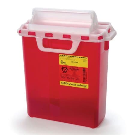 BD Counterbalanced Door Patient Room Collector, 3 Gallon - Image 1
