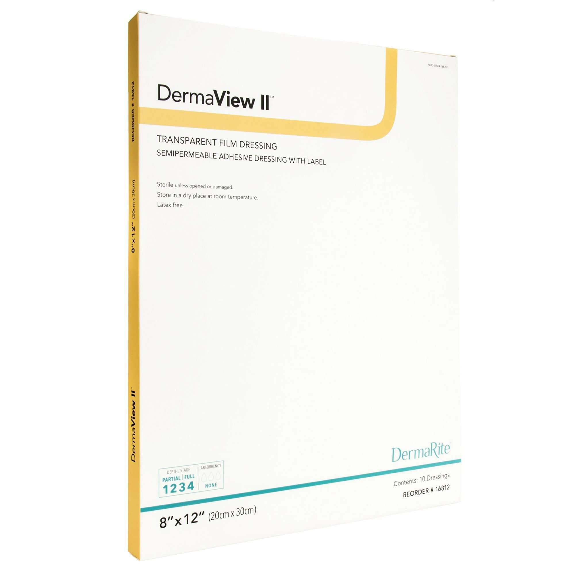 DermaView II Transparent Adhesive Film Wound Dressing With Label - Image 5