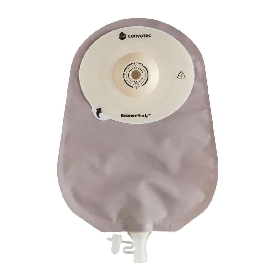 Esteem Body Soft Convex 1-Piece Clear Urostomy Pouch - Image 2