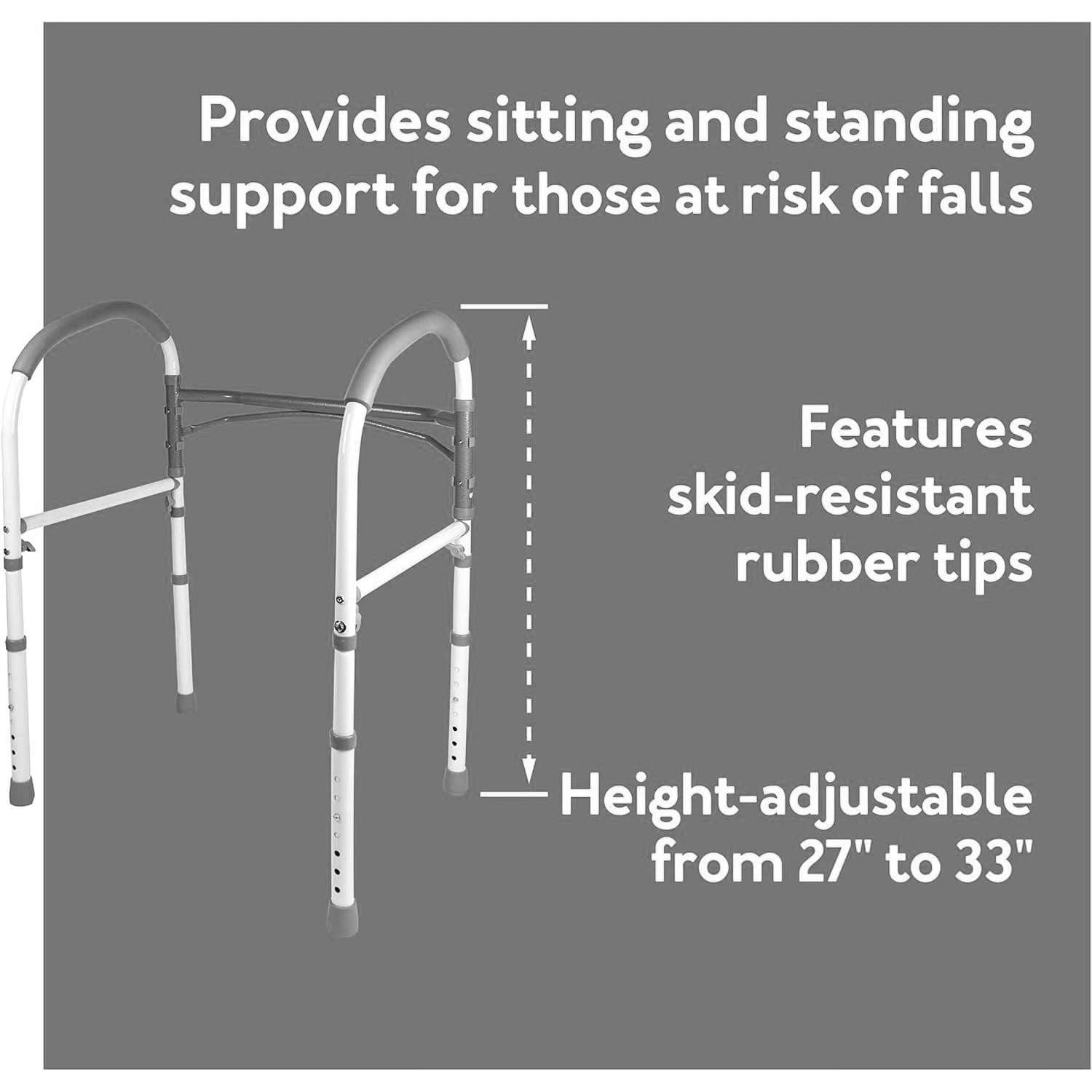 Carex Bathroom Stand Alone Safety Rail - Image 6