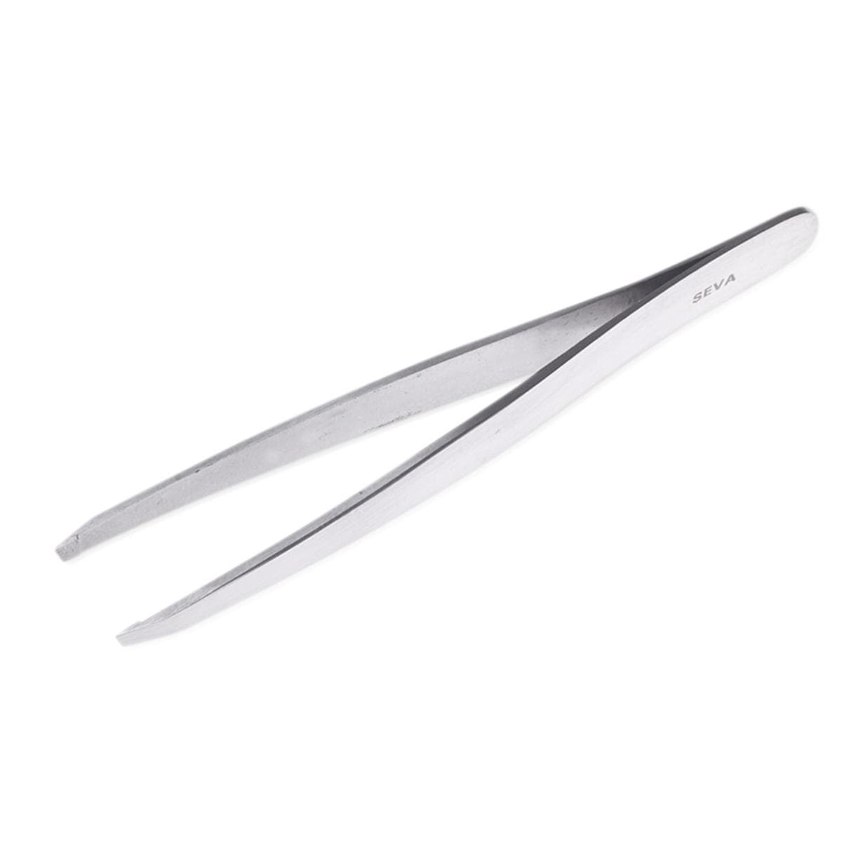 Medline Stainless Steel Eyebrow Tweezers, Nonsterile, Single-Use, 4" - Box of 12 - Image 1