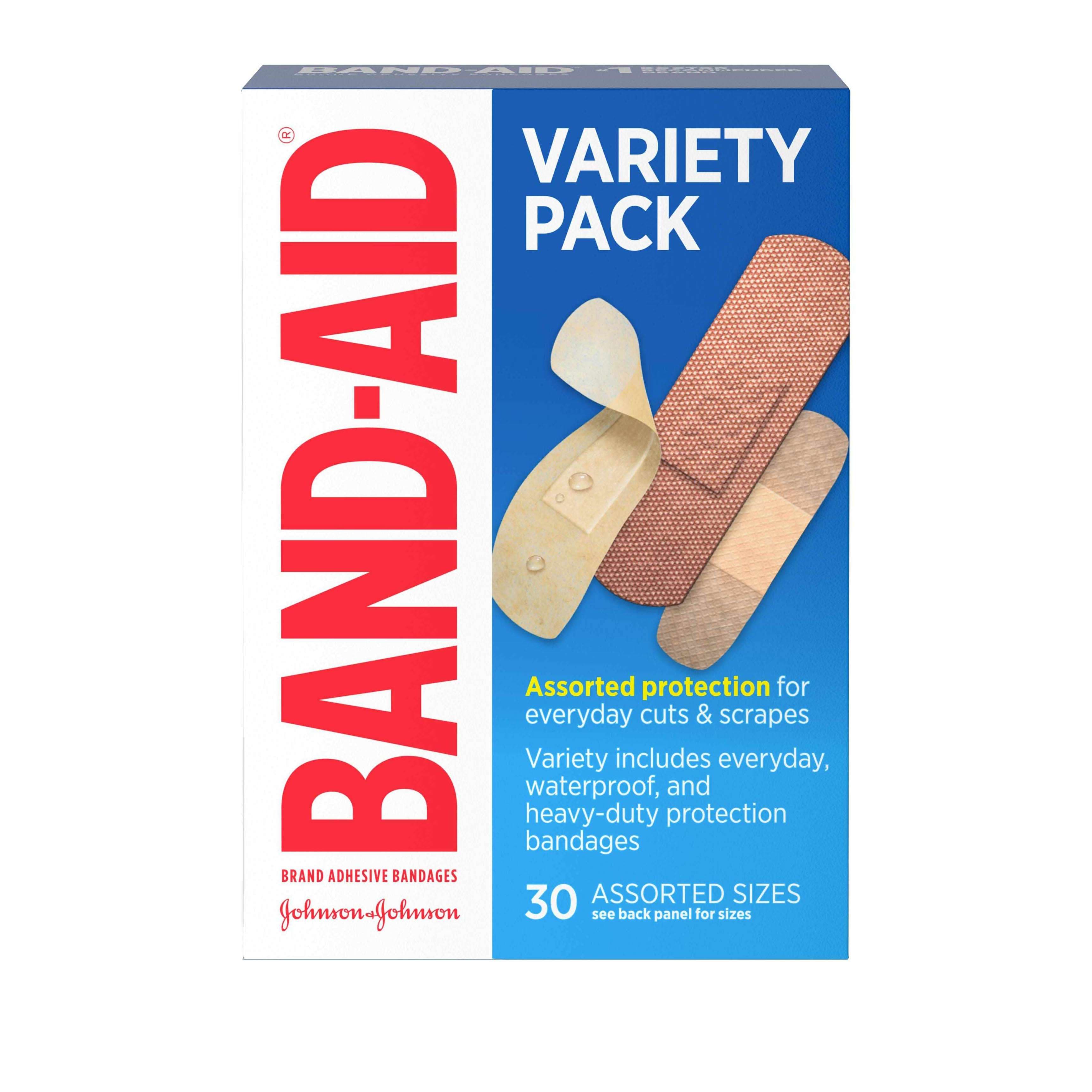 Band-Aid Variety Adhesive Bandages, Assorted, 30 ct - Box of 30 - Image 1