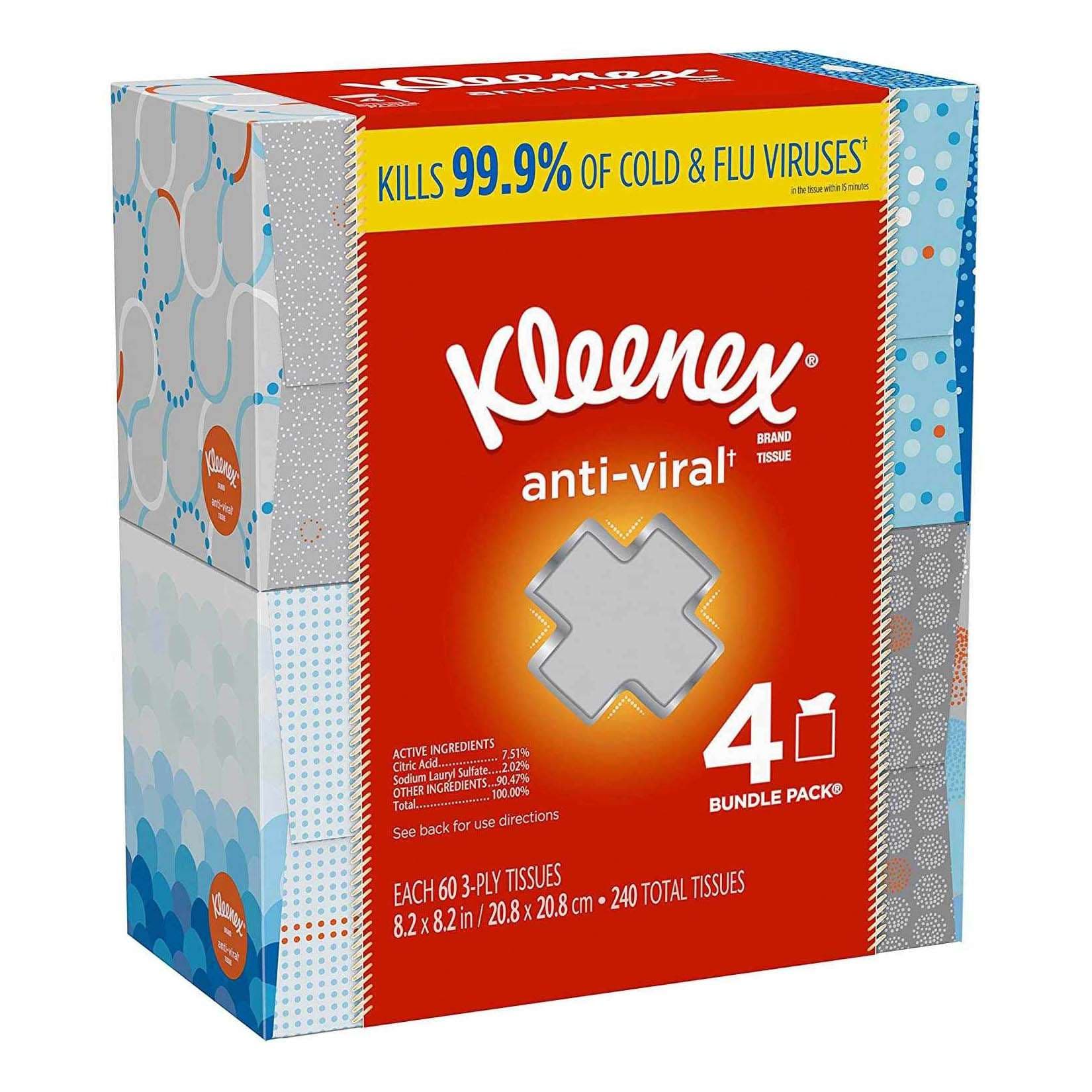 Kleenex Anti-Viral 3-Ply Facial Tissue - Image 1