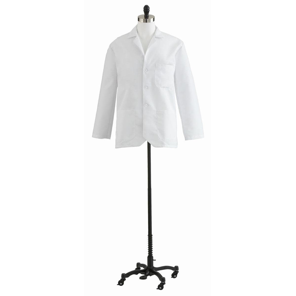 Medline Poplin 80% Polyester and 20% Cotton Consultation Lab Coat - Image 1