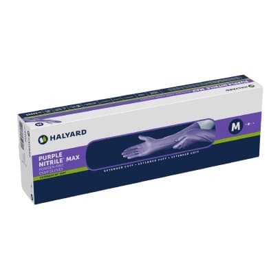 Halyard Purple Nitrile Max Exam Gloves