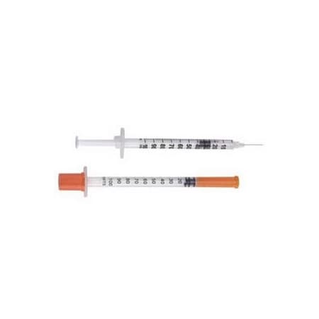 BD SafetyGlide Insulin Syringe and Needle 29G x 1/2" 3/10cc Volume - Case of 400 - Image 1