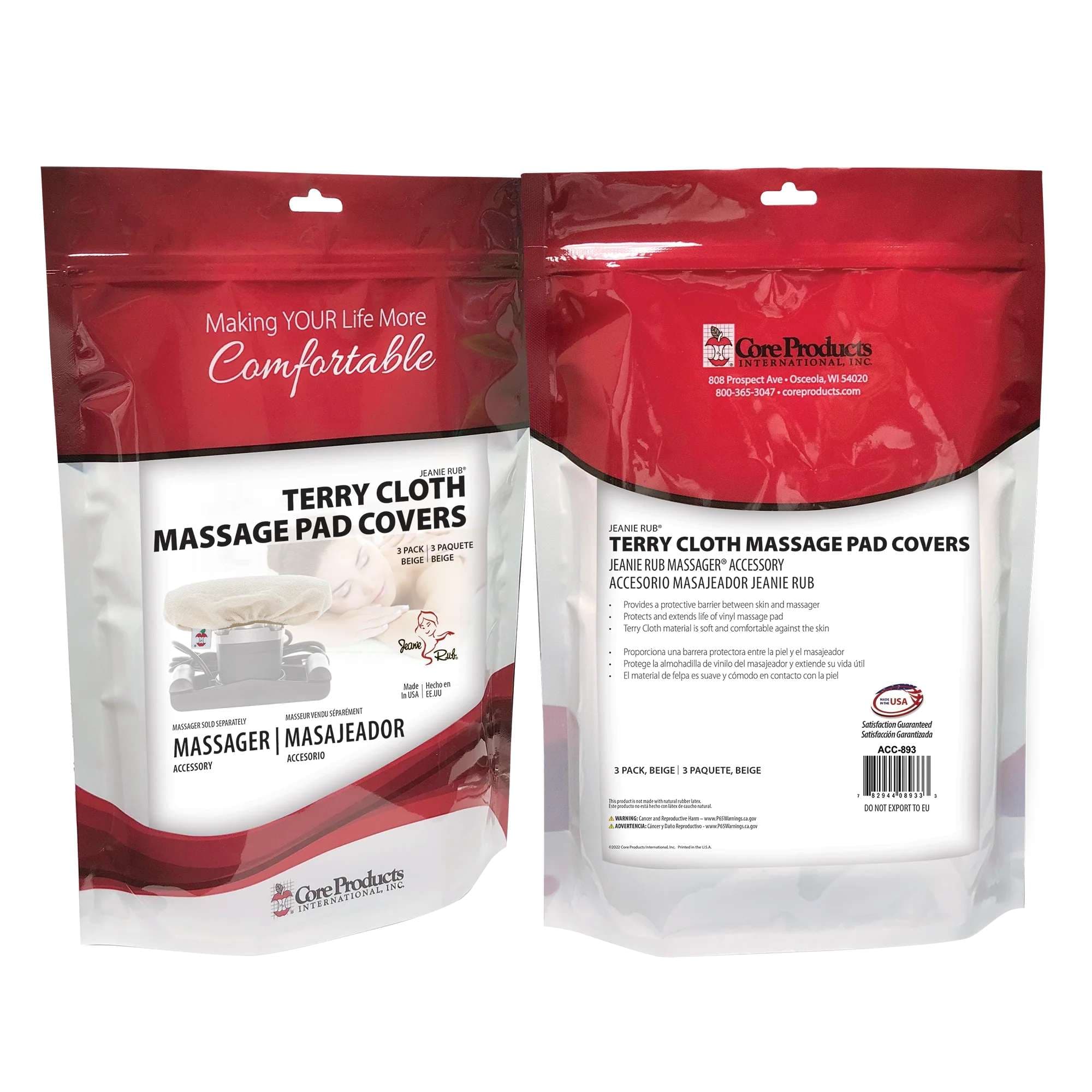 Jeanie Rub Terry Massage Covers - Package of 3 - Image 6