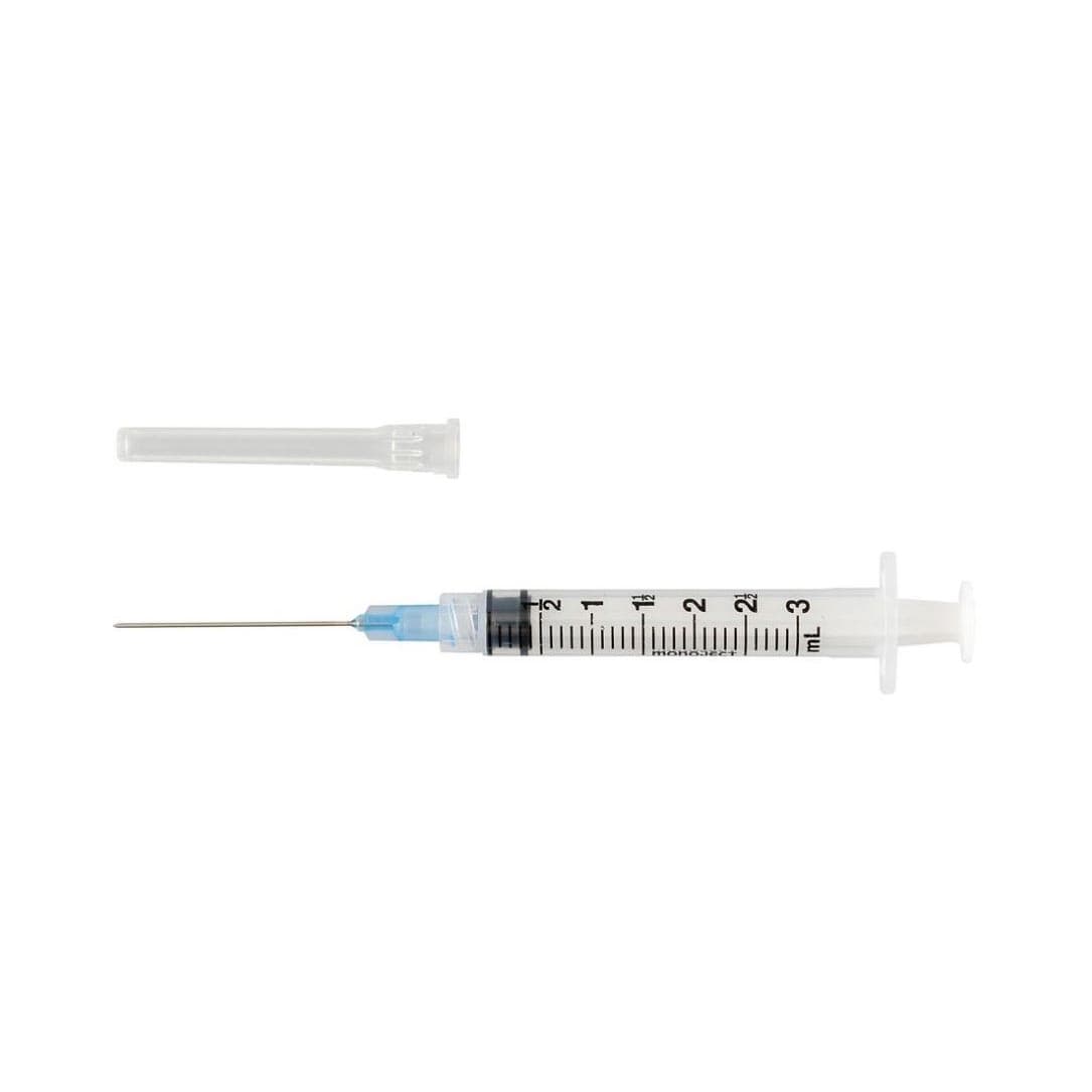 Monoject Soft Pack Syringe with Hypodermic Standard Needle, 3 ML - Image 1