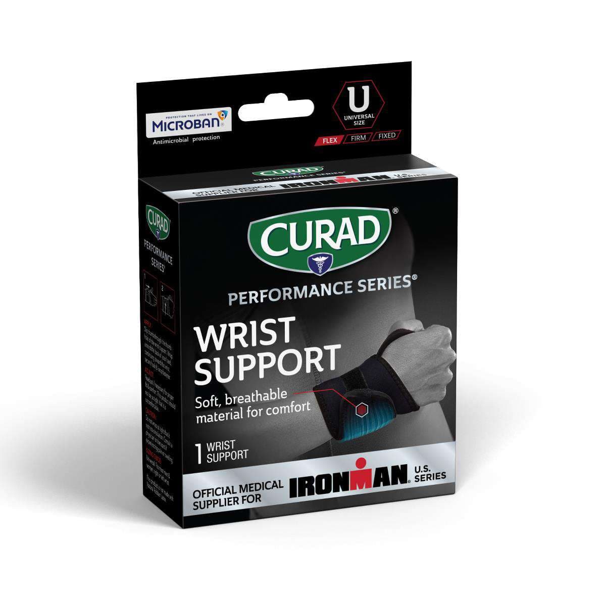 Curad Performance Series IRONMAN Wraparound Wrist Support, Universal - Case of 4