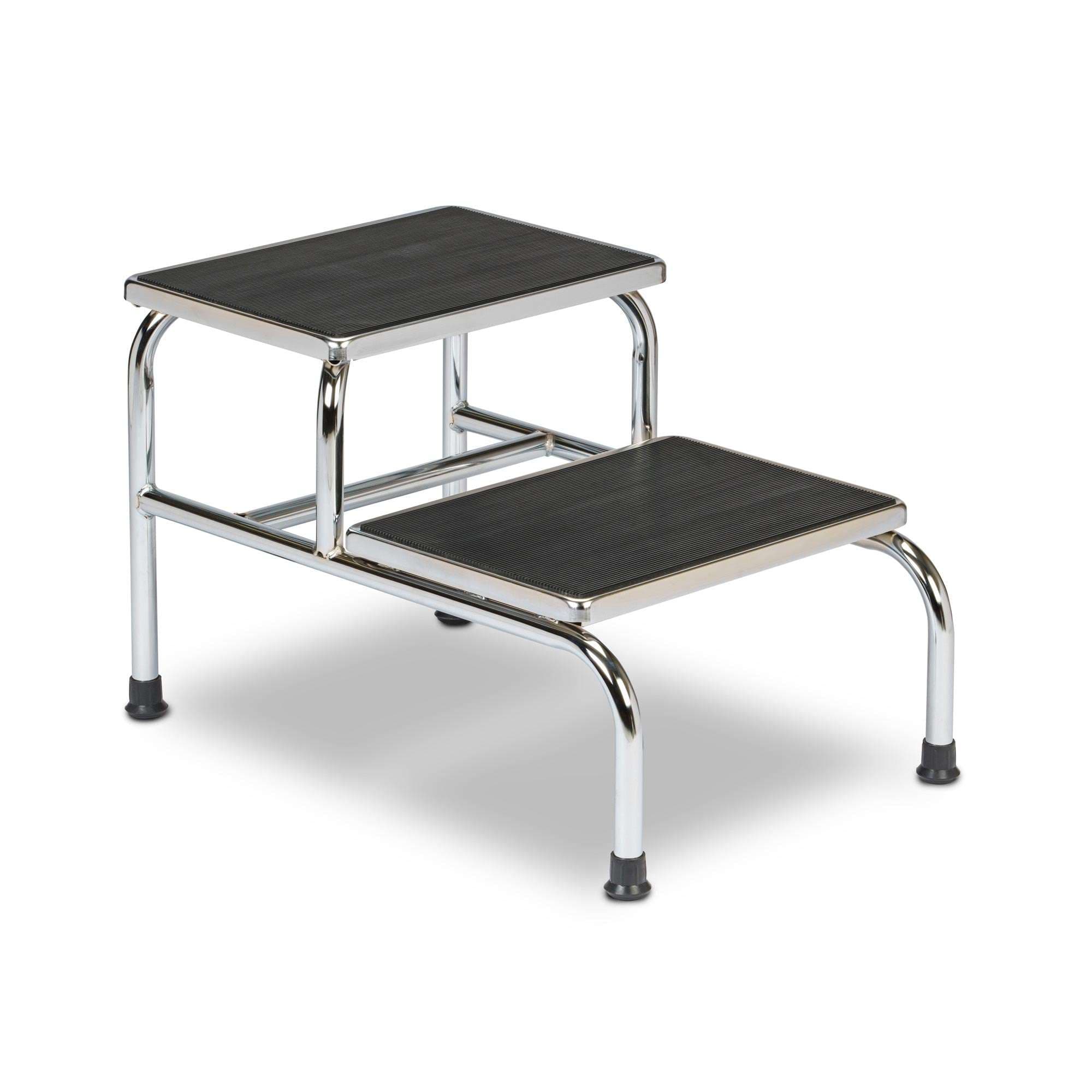 Clinton chrome two-step step stool