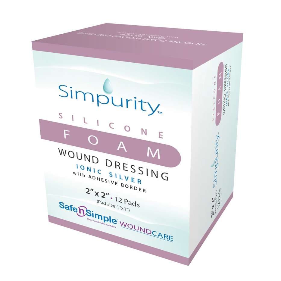 Simpurity Silver Silicone Foam with Border - Image 1