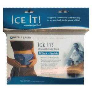 Battle Creek Ice It! ColdComfort B-Pack Double Cold Therapy Refill, 6 x 9 Inch - Image 1