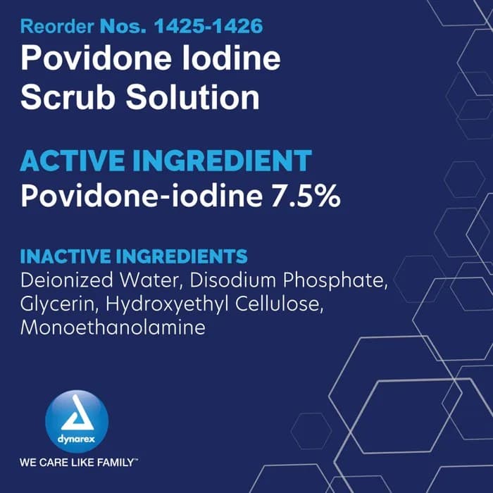 Dynarex Povidone Iodine Surgical Scrub Solution - Image 2