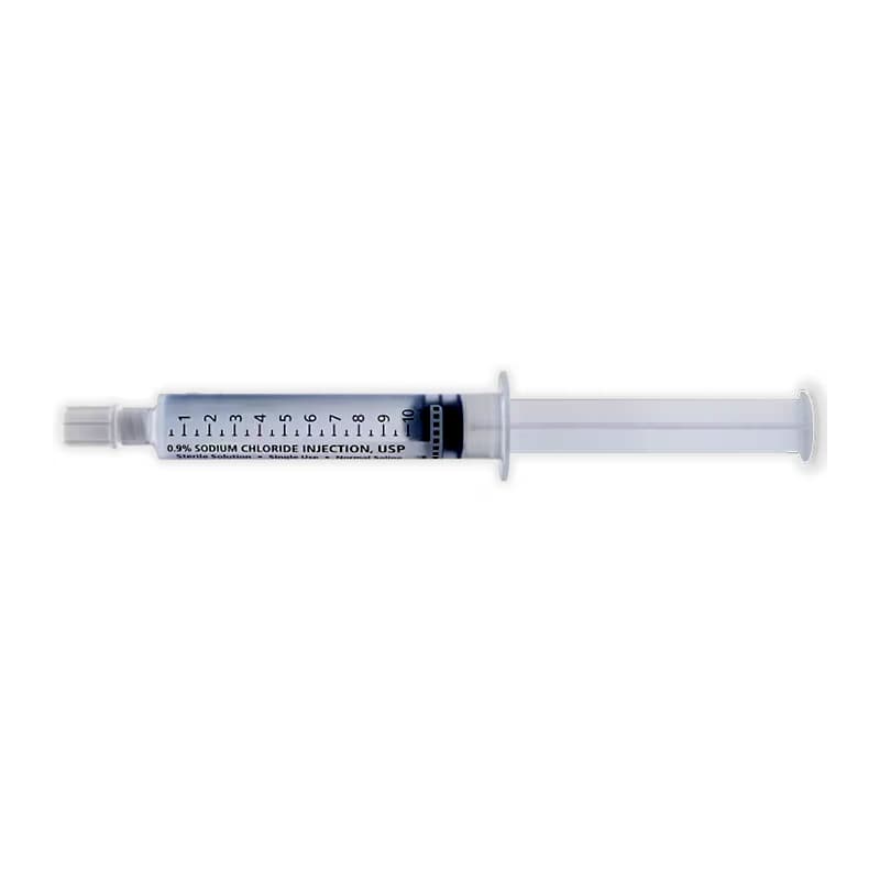 BD PosiFlush Sterile Field Saline Syringe,10mL - Case of 240 - Image 1