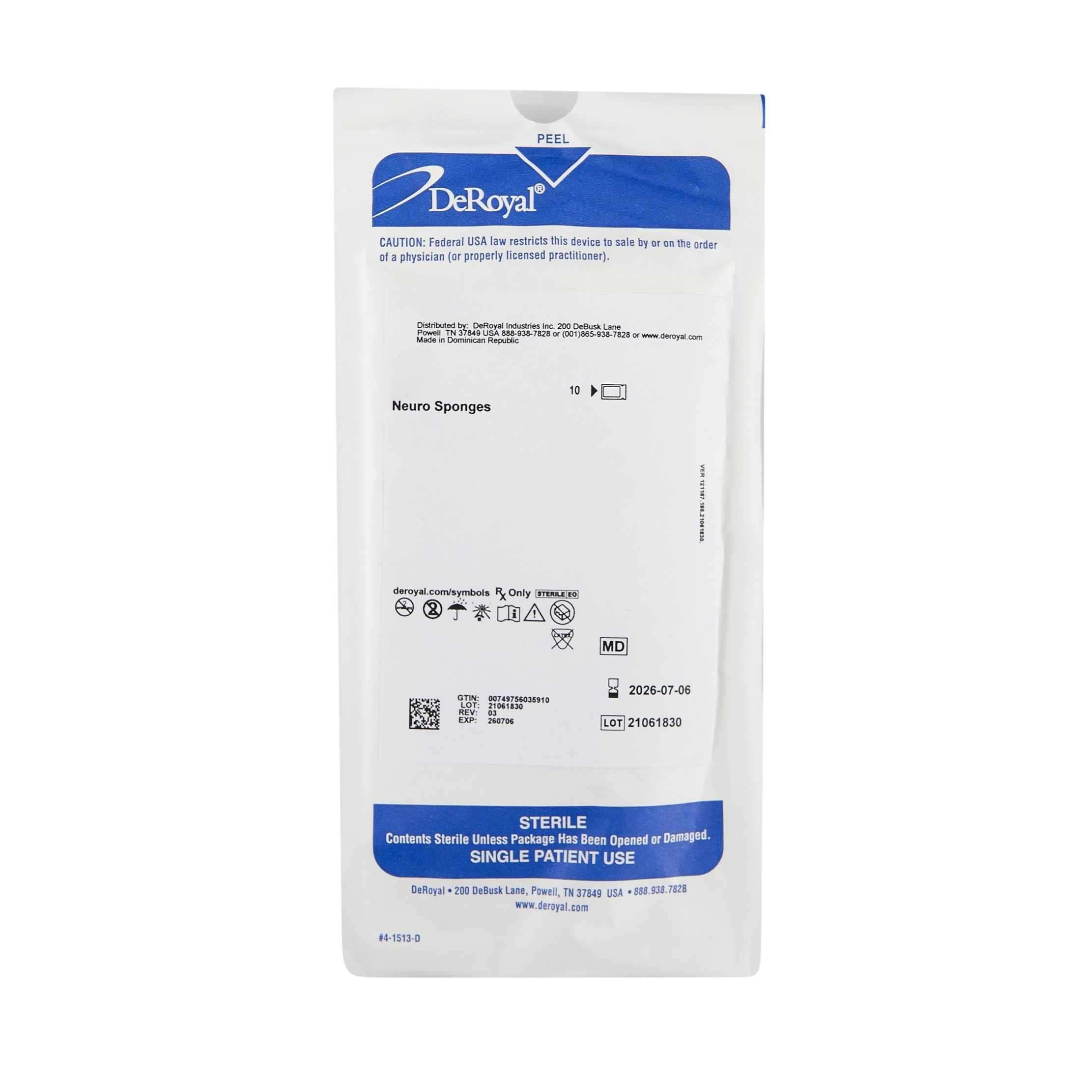 DeRoyal Surgical Sponge Pack Sterile - Image 1