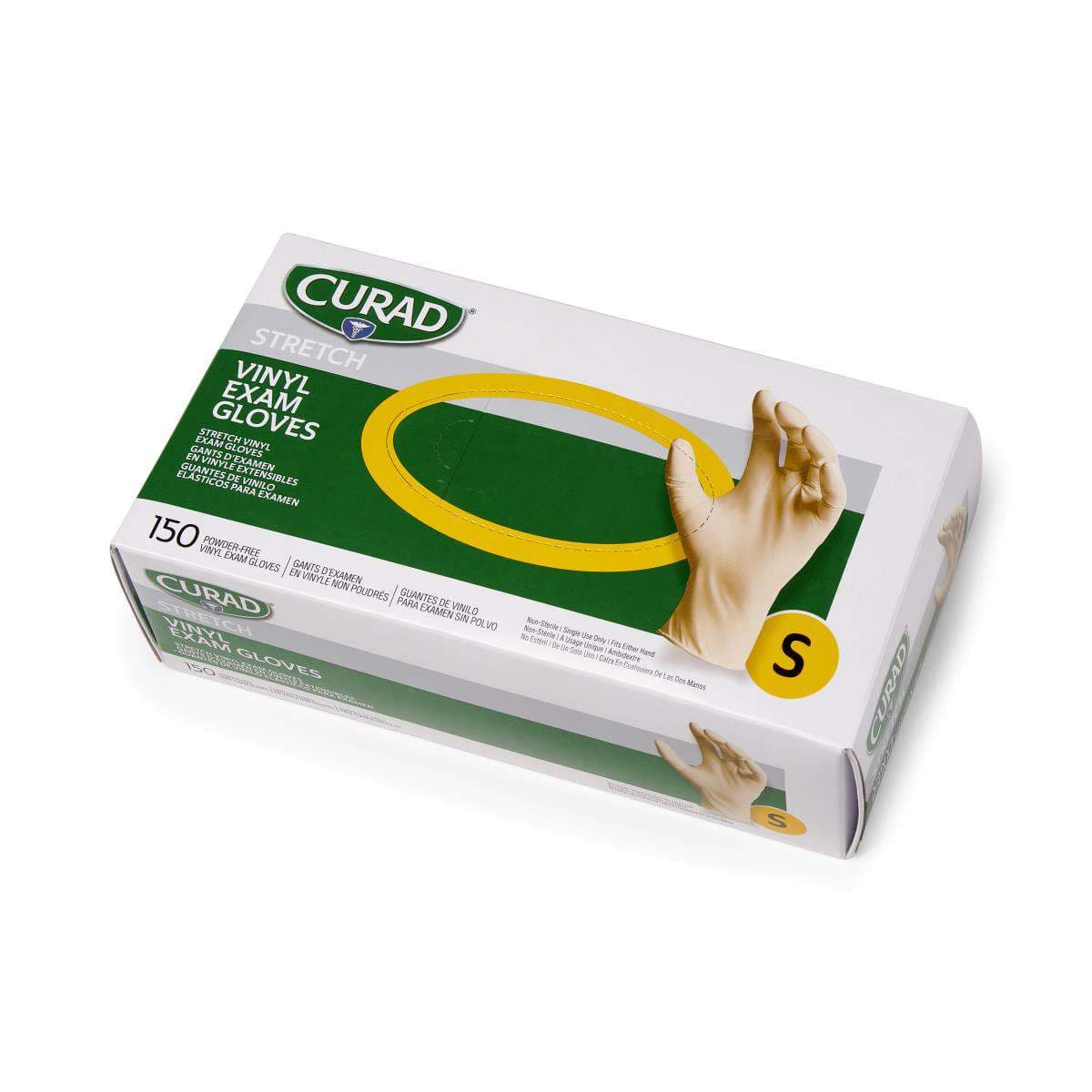 Curad Powder-Free Stretch Vinyl Exam Gloves - Image 1