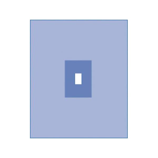 Proxima Eclipse Surgical Drape Blue 44 W x 60 L Inch Fenestrated Drape - Case of 20 - Image 1