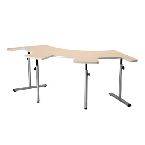 Knob Adjusted Height Adjustable Therashape Table with Comfort Curves