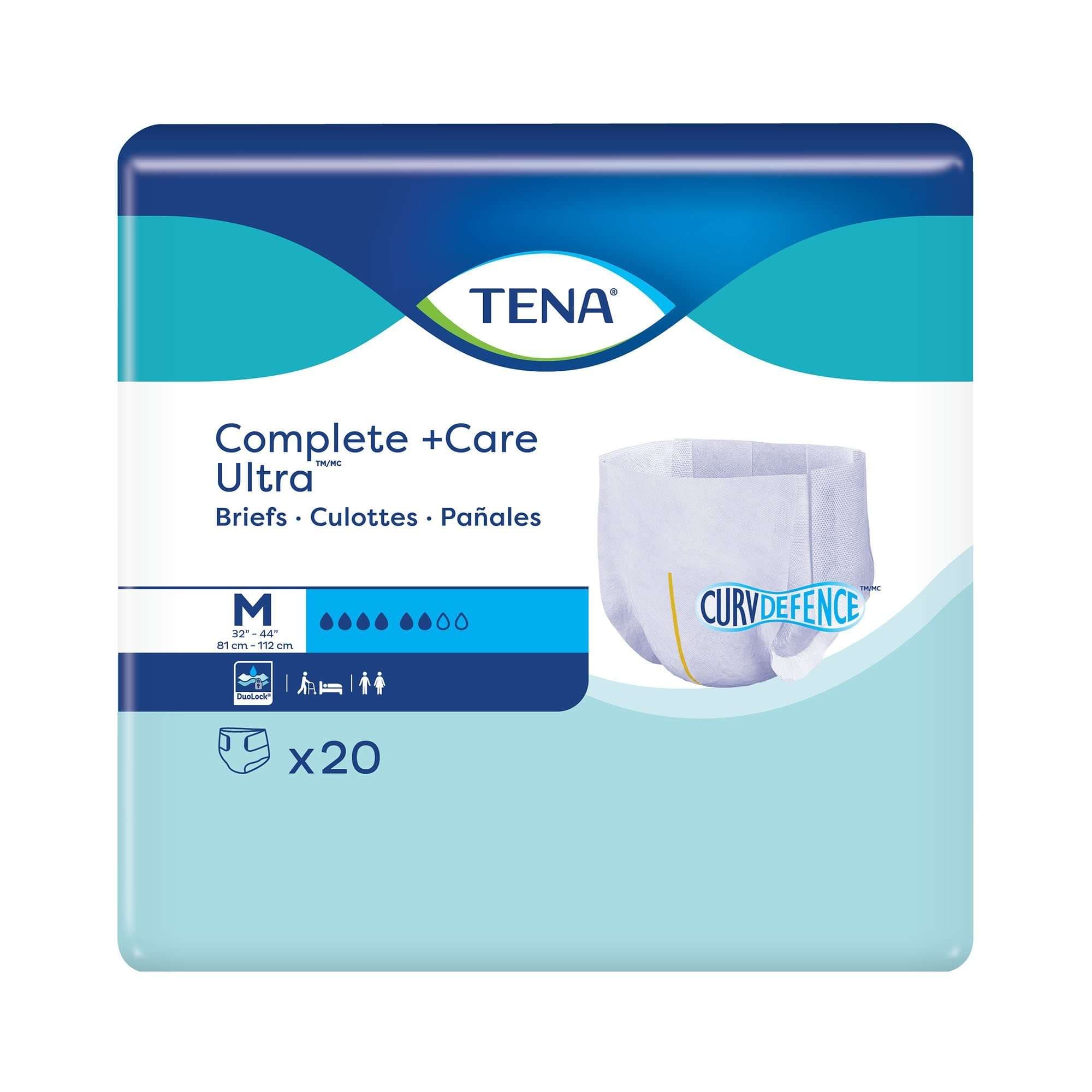 TENA Complete +Care Ultra Brief with CurvDefense - Image 1