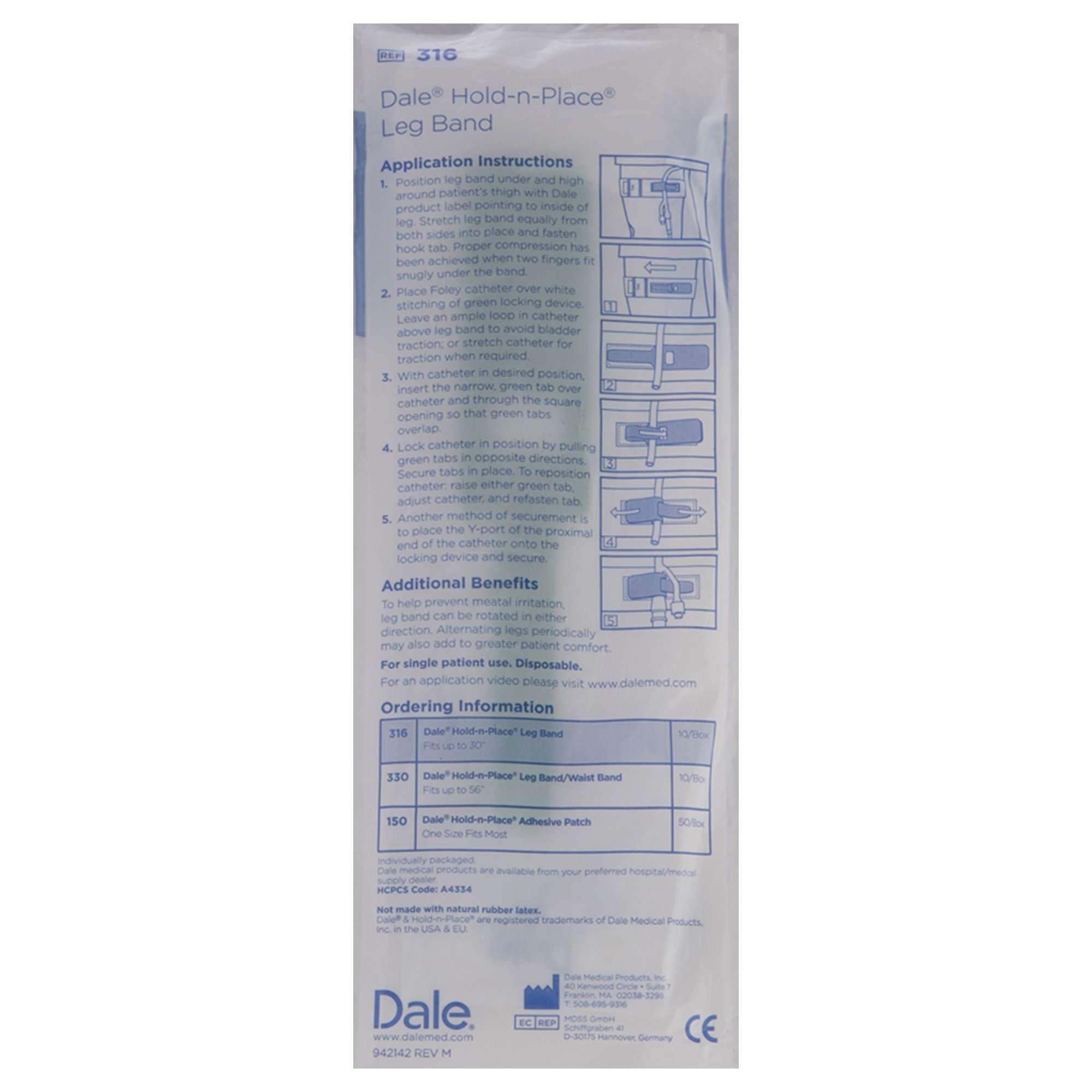Dale Hold-N-Place Leg Band Foley Catheter Holder - Image 2