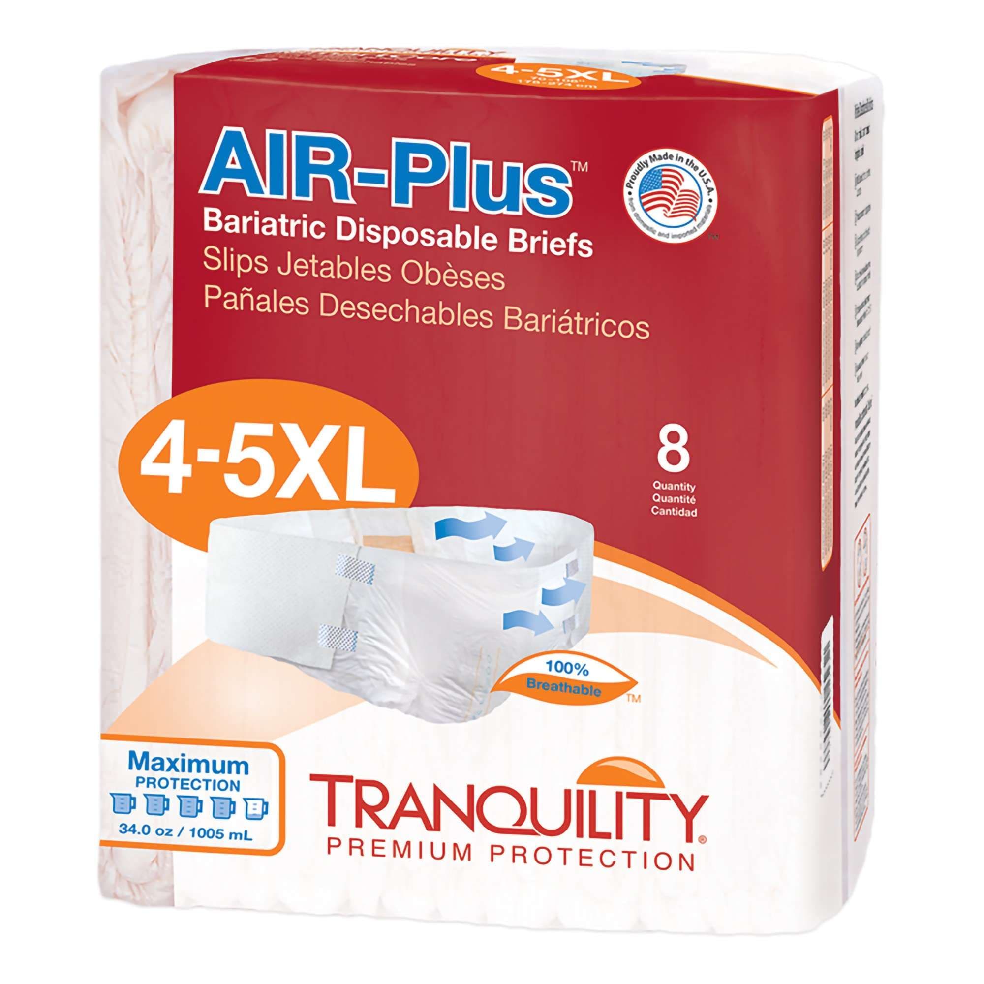 Tranquility AIR-Plus Bariatric Adult Briefs - Image 1