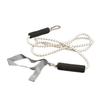 CanDo Exercise Bungee Cord With Attachments, 4 Feet, Silver, 2X-heavy - Image 1