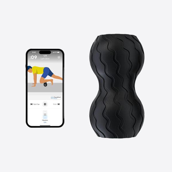 Therabody Wave Duo Vibration Therapy Exercise Roll, Black - Image 6