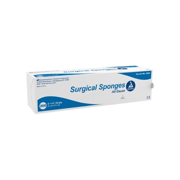 Dynarex Gauze Sponge White Square NonSterile - Image 1