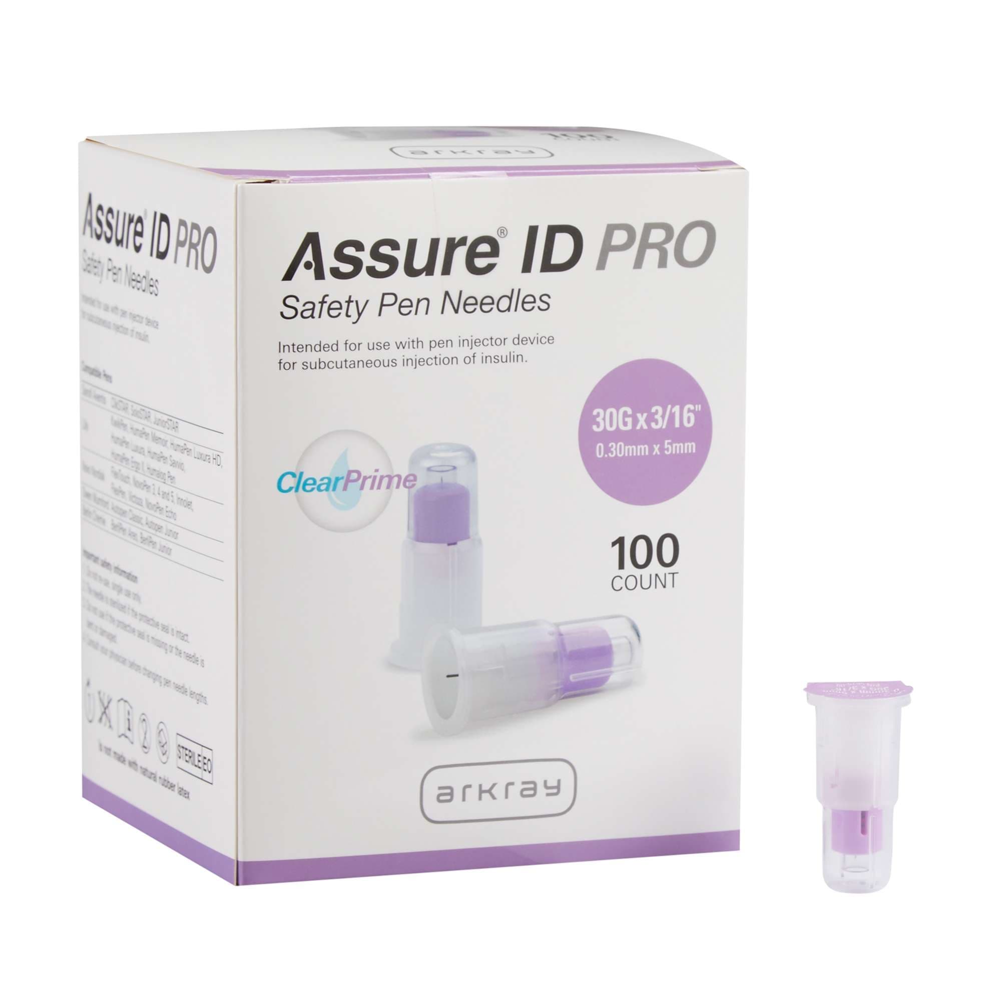 Arkray Assure ID Safety Insulin Pen Needle