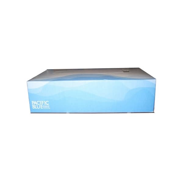 Pacific Blue Facial Tissue White Flat Box 2-Ply - Image 1