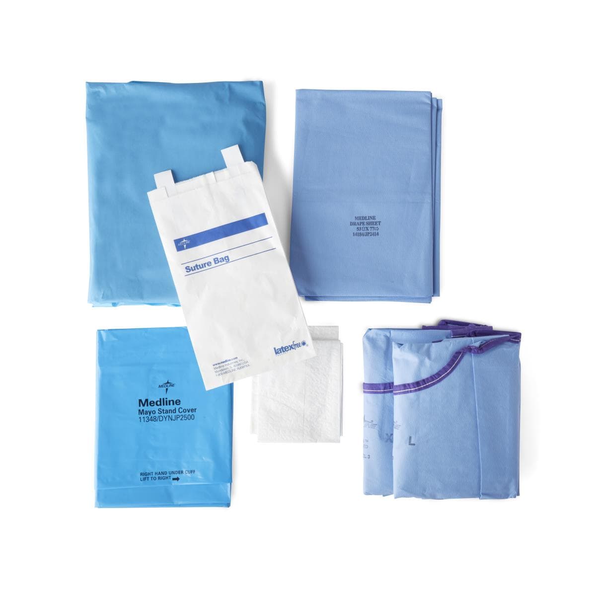 Medline Basic Pack IV with Gowns, Sirus - Case of 5 - Image 1
