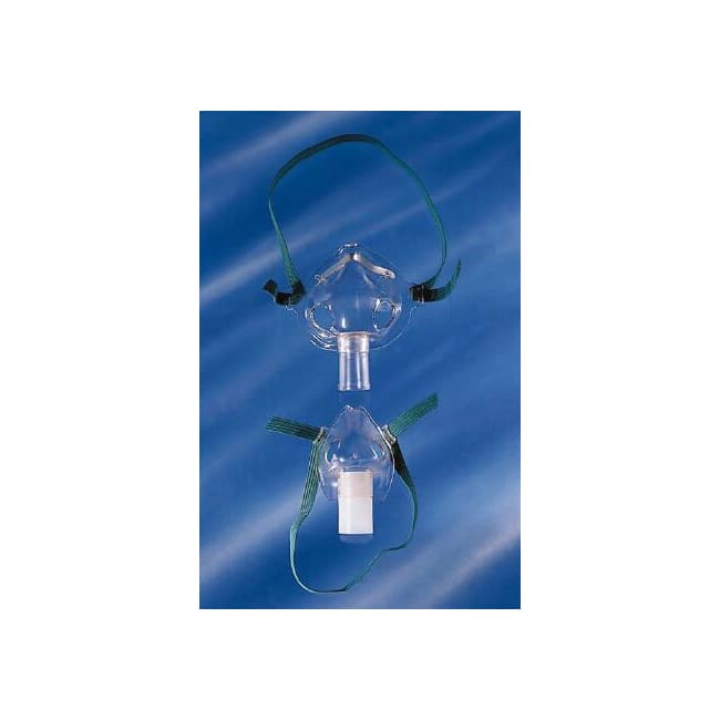 AirLife Aerosol Mask Clear Adjustable Head Strap Under the Chin Style Single Patient Use - Image 1