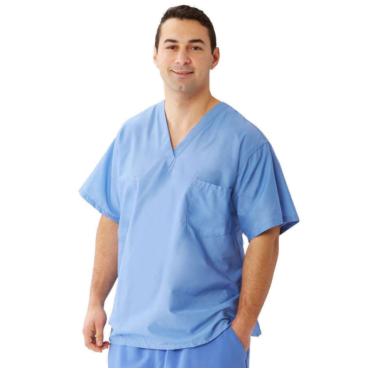 Medline Encore Unisex Reversible V-Neck 2-Pocket Scrub Top