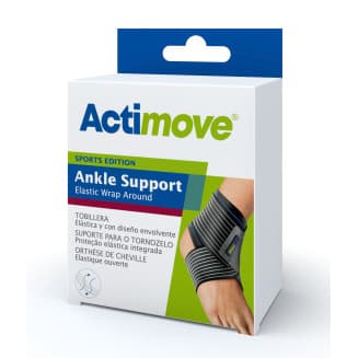 Actimove Ankle Support Elastic Wrap Around, Black - Image 4