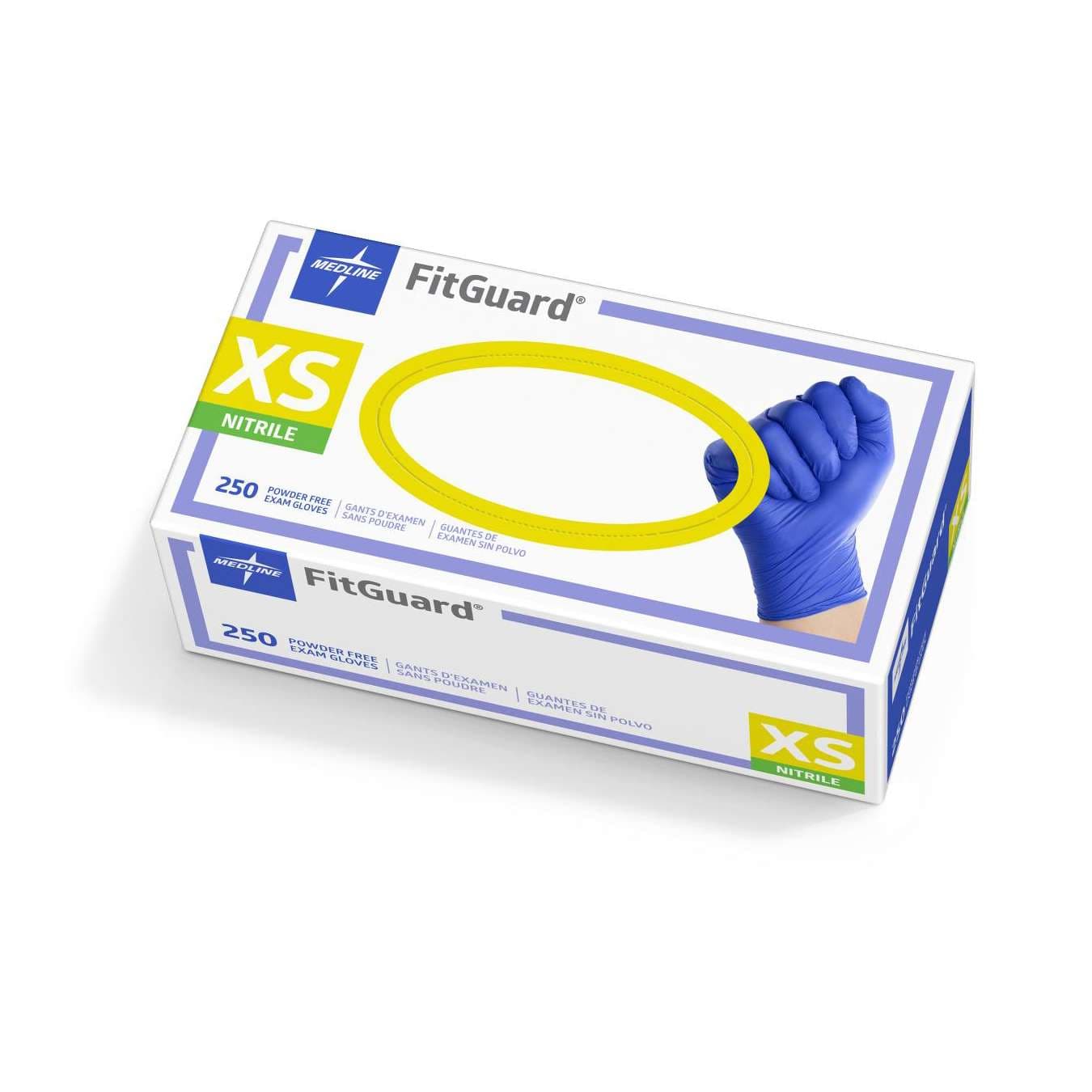 Medline FitGuard Nitrile Powder Free Exam Gloves - Image 1