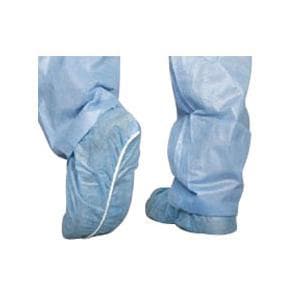 Medline Industries Non-skid Cover Shoe Blue Regular Size, Spunbond - Box of 100