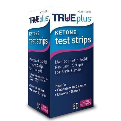 True Plus Ketone Blood Glucose Test Strip - Box of 50