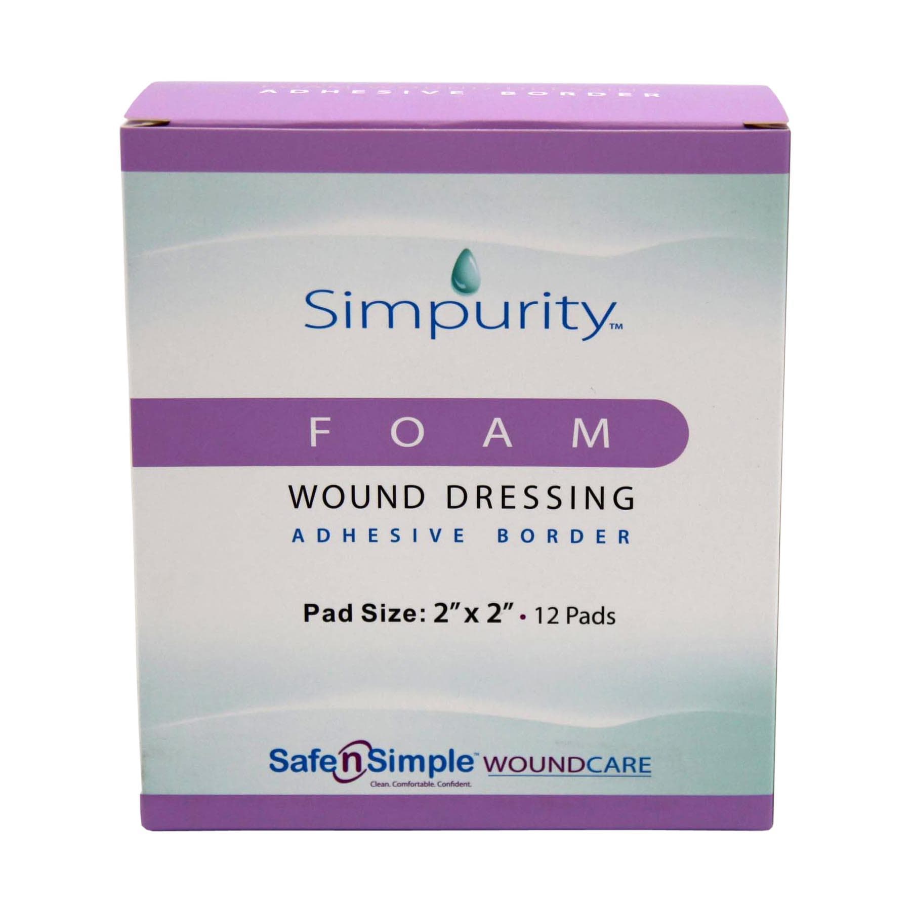 Simpurity Foam Wound Dressing With Adhesive Border - Image 1