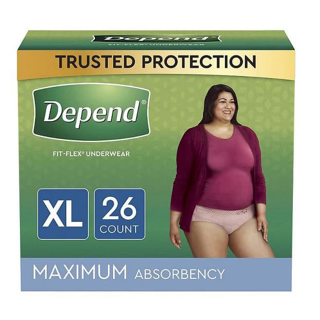 Depend Fit-Flex Incontinence Underwear for Women, Extra Large