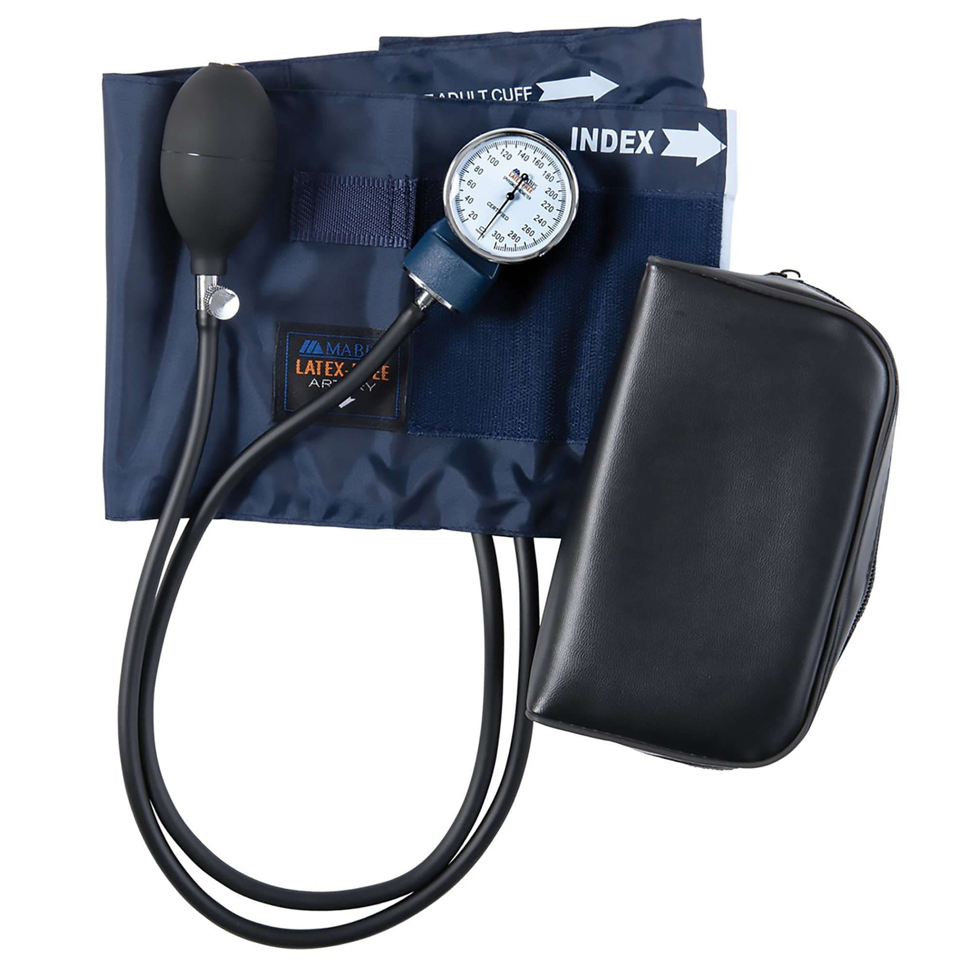 Mabis Adult Precision Aneroid Sphygmomanometers with Blue Nylon Cuff