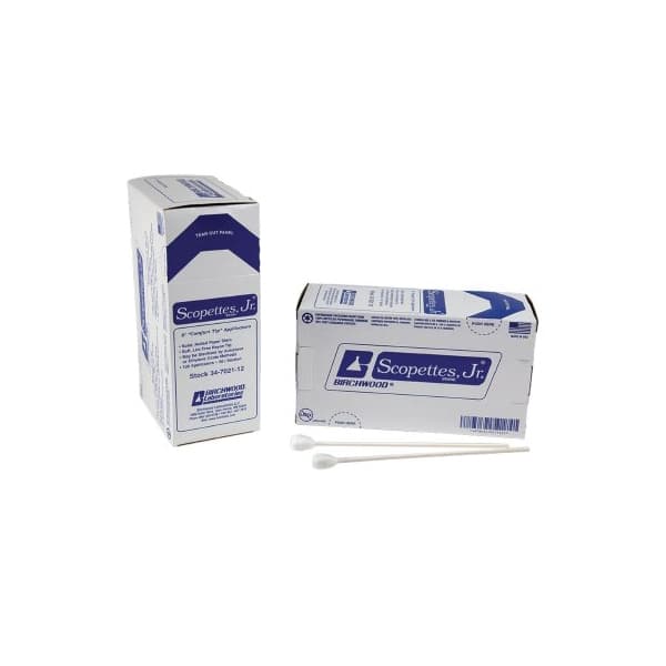Scopettes Plain Obstetrics and Gynecology Swab, White, 8 Inch Length - Image 1