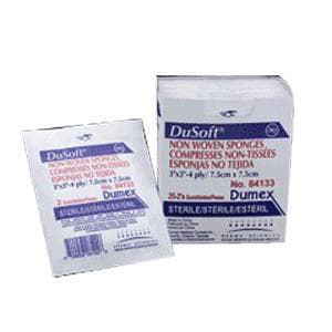 Derma Sciences DuSoft Non-Woven Sponge, 6-Ply, 4" x 4" - Box of 25 - Image 1