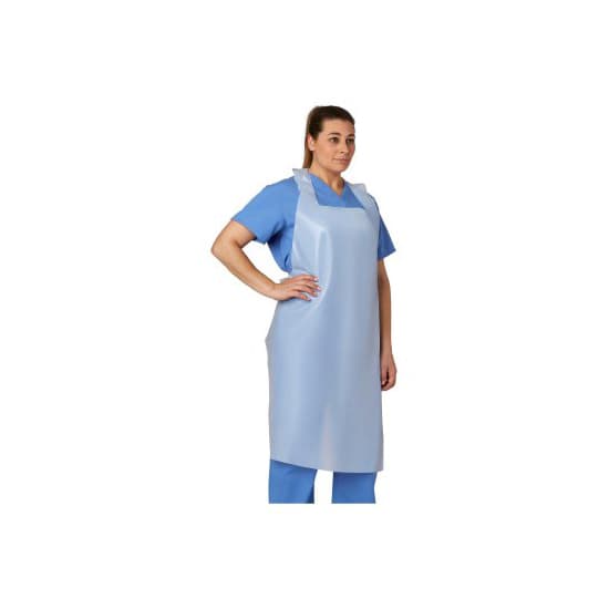 Medline General Purpose White Apron, 28 x 46 Inch