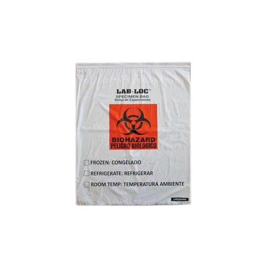 Lab-Loc Specimen Transport Bag with Document Pouch, Disposable - Image 1